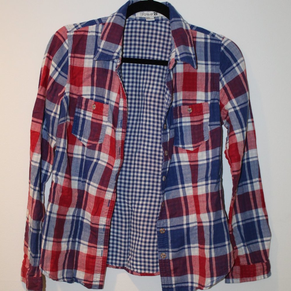Women's Flannel Red and Blue [M]